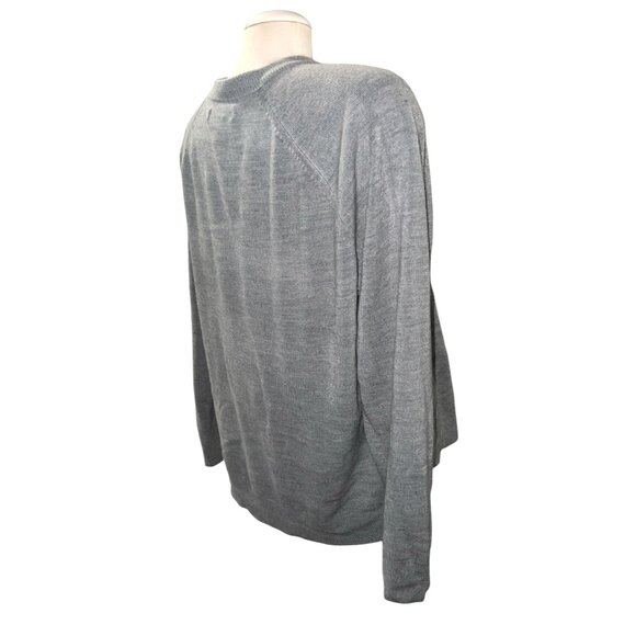 Goodclothes Woman Gray Button-Front Cardigan Sweater 2X Acrylic Lightweight Long - Picture 10 of 11